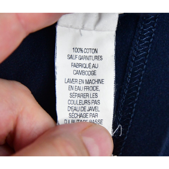 LL Bean Sweatshirt Mens XL Blue 100% Cotton Long Sleeve Pullover 187369 - Picture 6 of 8